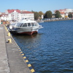 Tragflächenboot für die Fahrt nach Stettin zwei mal täglich