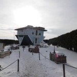 Das umgedrehte Haus in Trassenheide, nahe dem U-Bootmuseum Peenemünde